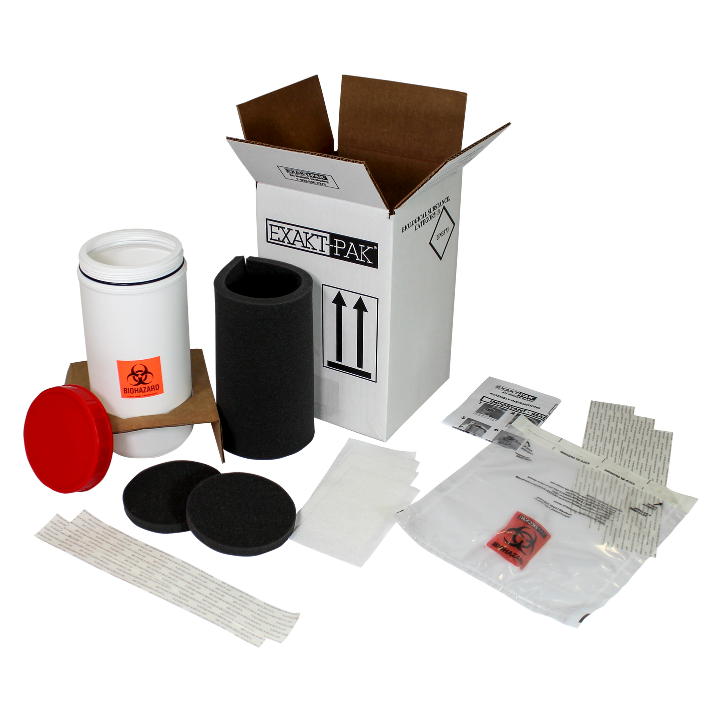 MD8010S01 - EXAKT-PAK® Category B Ambient Uni-Pak® Insulated Shipping Solution for swabs up to 9 1/4" in length