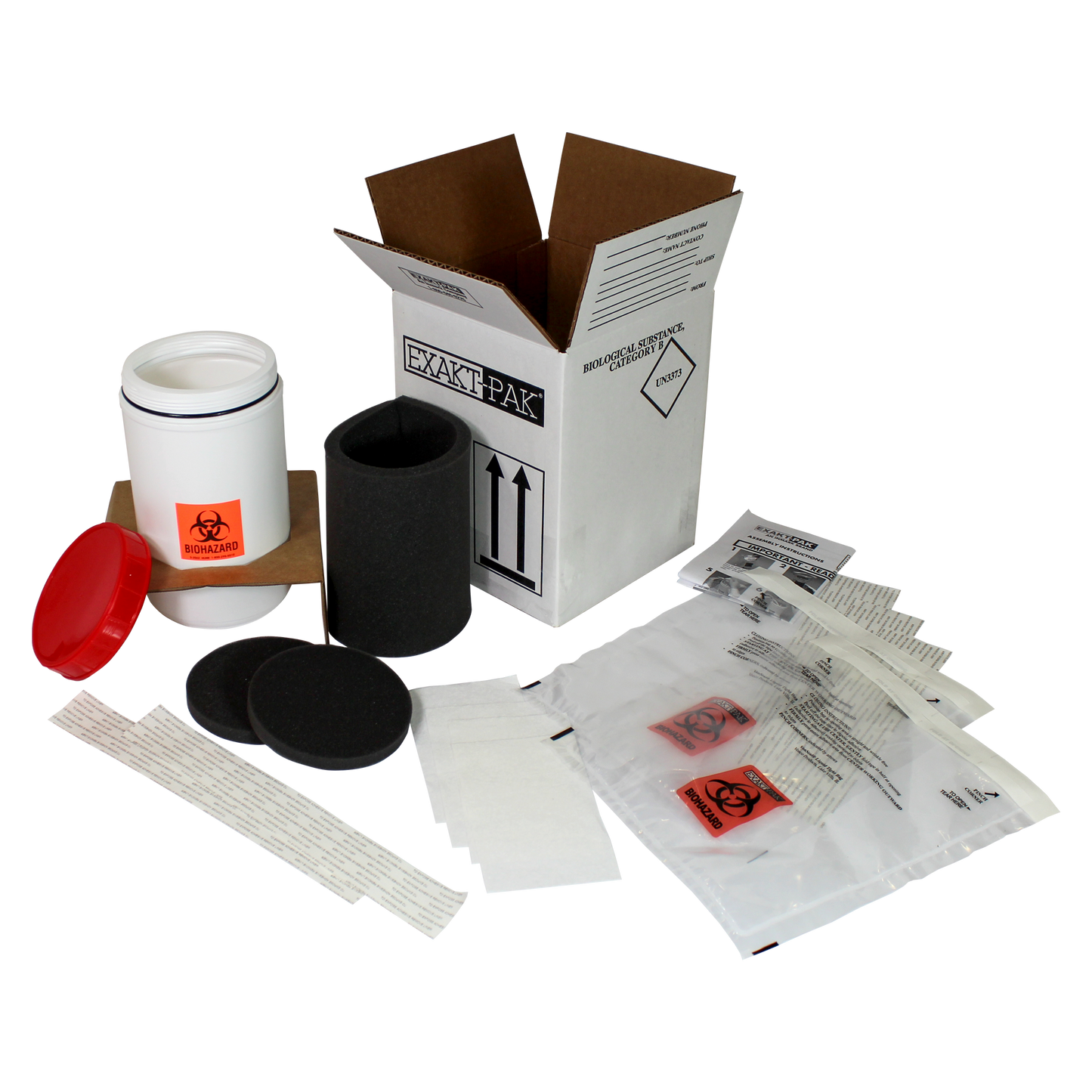 MD8085P12 - EXAKT-PAK® Category B Ambient Uni-Pak™ Insulated Shipping Solution for up to (15) Standard Petri Dishes