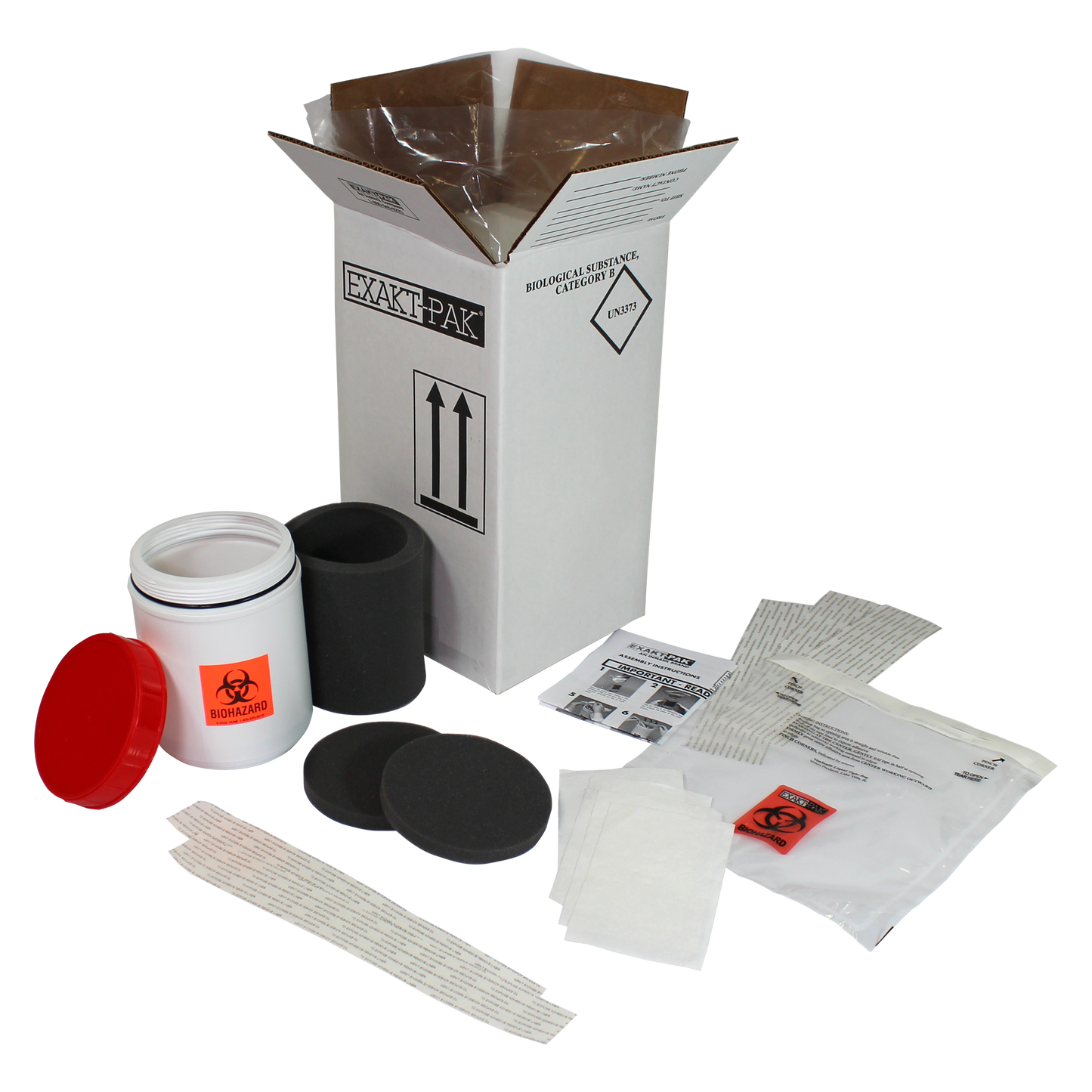 MD8200P08 - EXAKT-PAK® Category B Cool Uni-Pak® Insulated Shipping Solution for Petri Dishes