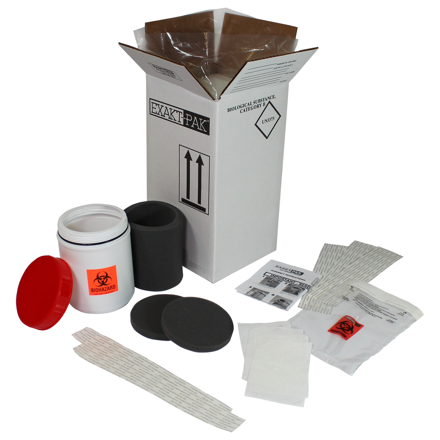 MD8200S01 - EXAKT-PAK® Category B Cool Uni-Pak™ Insulated Shipping Solution for swabs up to 5 1/4" in length