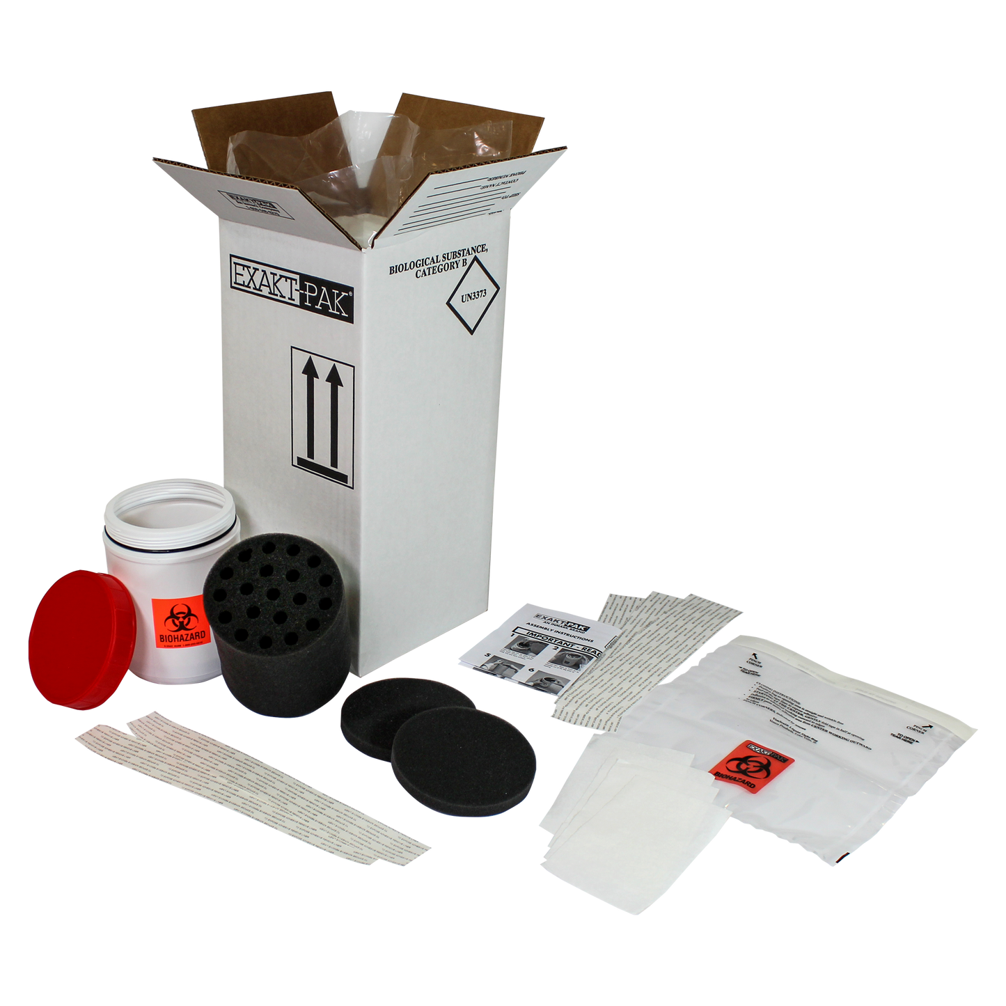 MD8200V20 - EXAKT-PAK® Uni-Pak™ Category B Cooled Insulated Shipping Solution for Blood Tubes, Urine Tubes and Vials