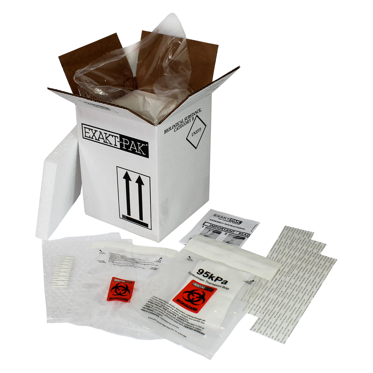 MD8702V06 - EXAKT-PAK® Category Cool D-Pak® Insulated Shipping Solution for Blood Tubes, Urine Tubes and Vials
