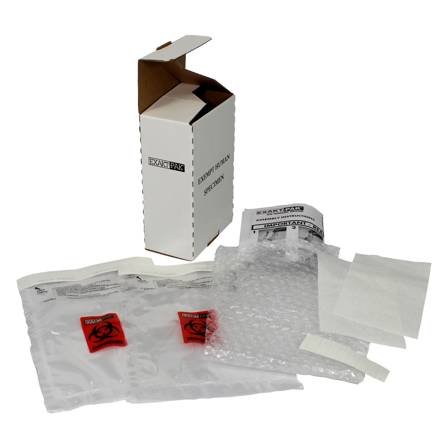 ME-H8750V06K25 - EXAKT-PAK® DX-Pak® Exempt Ambient Human Specimen Insulated Shipping Solution, Knocked Down Kit of 25
