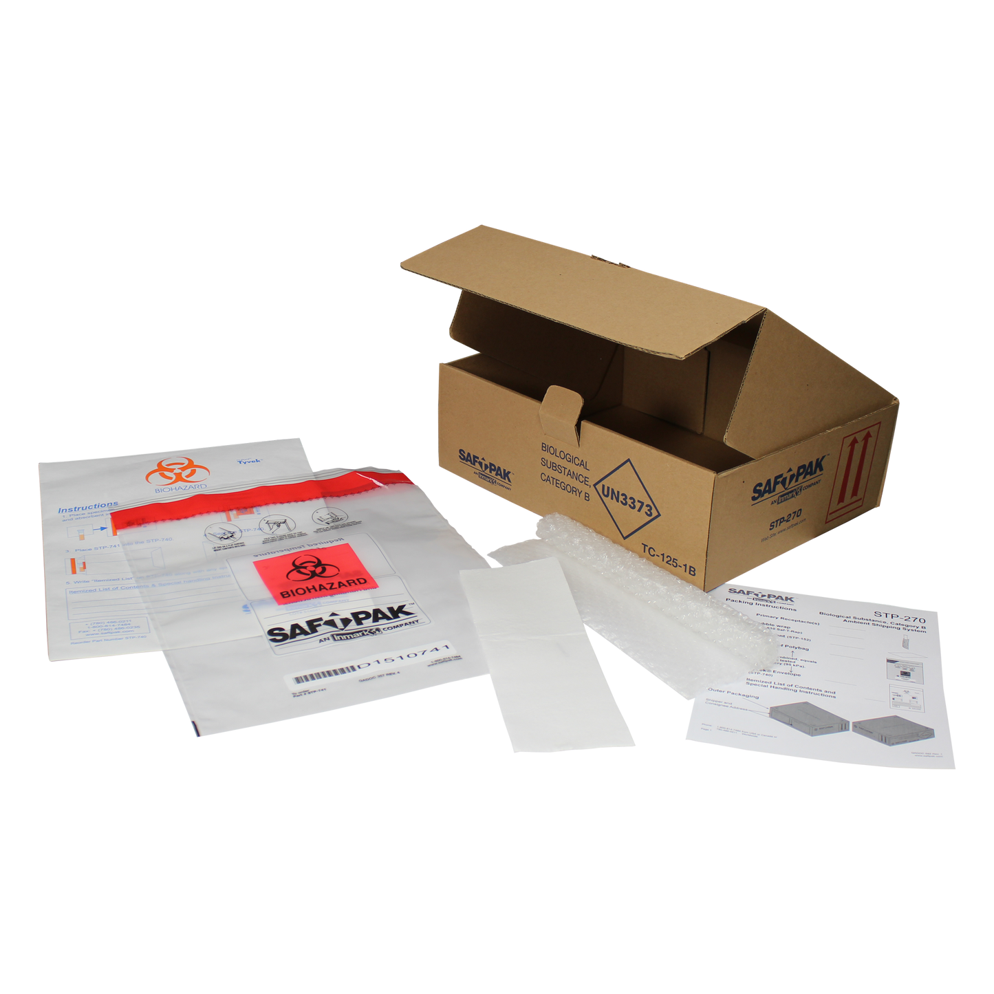 Saf-T-Pak® STP-270 - Category B Ambient Shipping System, (UN3373) 25/Case