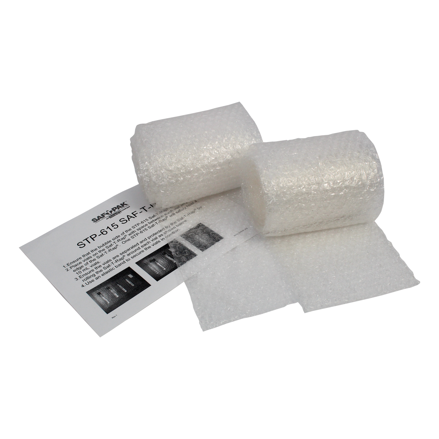 Saf-T-Pak® STP-615 Saf-T-Rap® Perforated Bubble Roll, No Adhesive - 6 x 12” 40/case