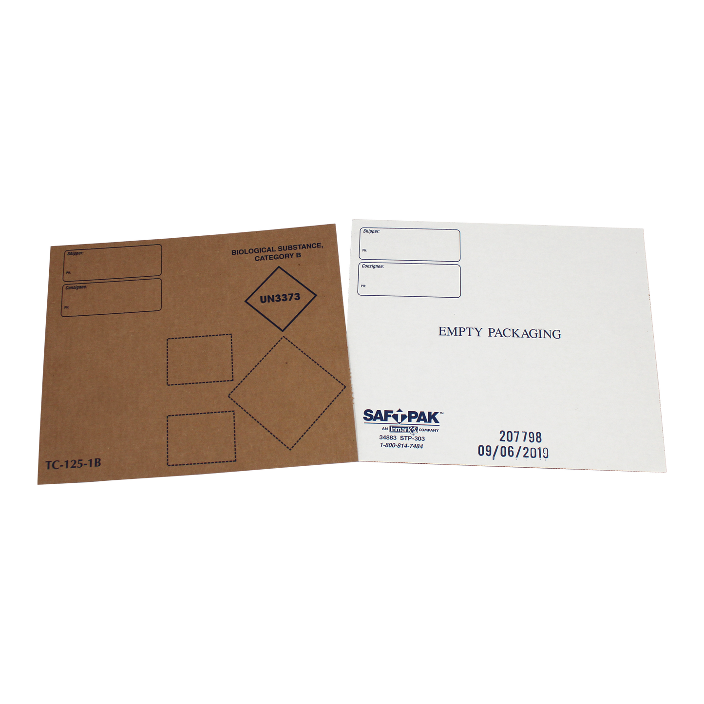 Saf-T-Pak® STP-303 - Category B Empty Package Conversion Panel, (UN3373) 10/Case