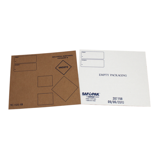 Saf-T-Pak® STP-303 - Category B Empty Package Conversion Panel, (UN3373) 10/Case