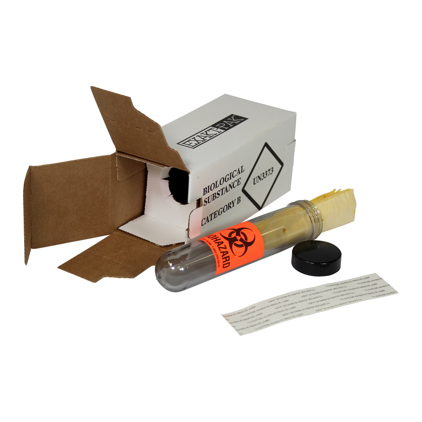 MD1377P01 - EXAKT-PAK® Category B Ambient One-Pak® Insulated Shipping Solution for Blood Tubes, Urine Tubes and Vials - for up to 22 x 125mm