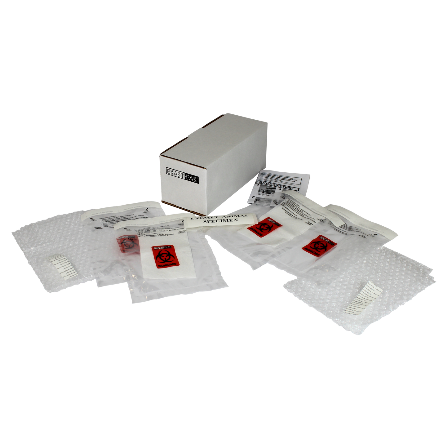 ME-A8750V12 - EXAKT-PAK® Exempt Ambient DX-Pak® Animal Specimen Insulated Shipping Solution for Blood Tube, Test Tubes and Vials