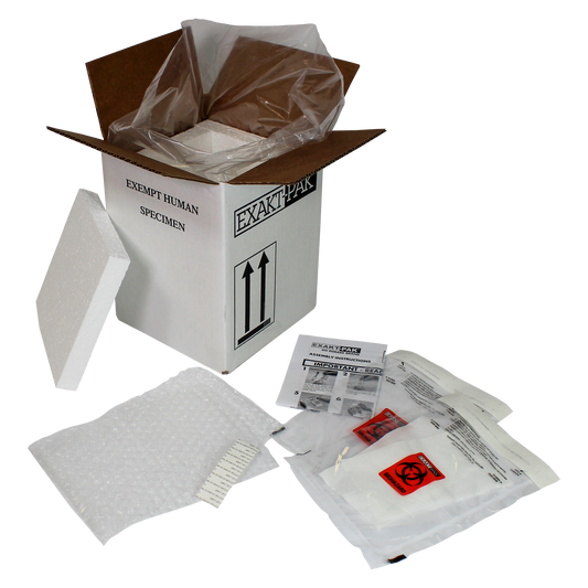 ME-A8752V06 - EXAKT-PAK® DX-Pak™ Exempt Cooled Animal Specimen Insulated Shipping Solution for Blood Tubes, Test Tubes and Vials