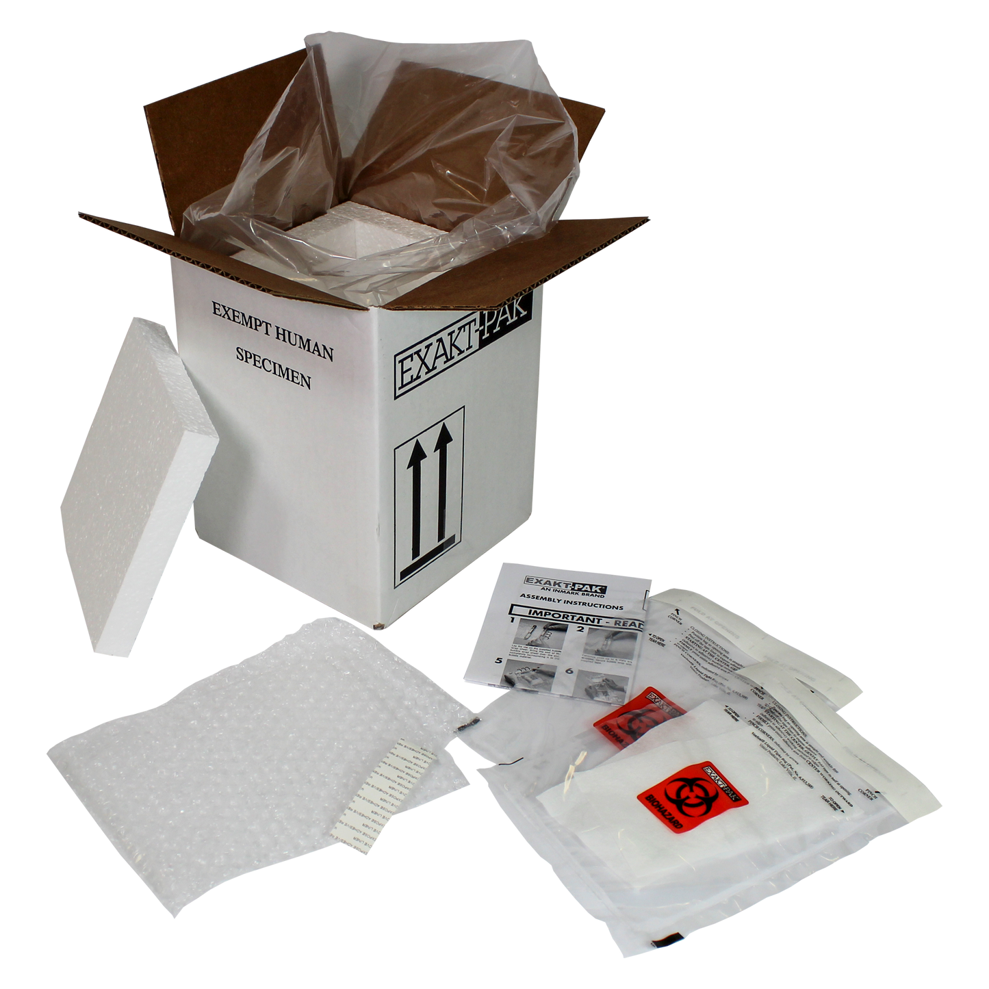 ME-A8752V06 - EXAKT-PAK® DX-Pak™ Exempt Cooled Animal Specimen Insulated Shipping Solution for Blood Tubes, Test Tubes and Vials