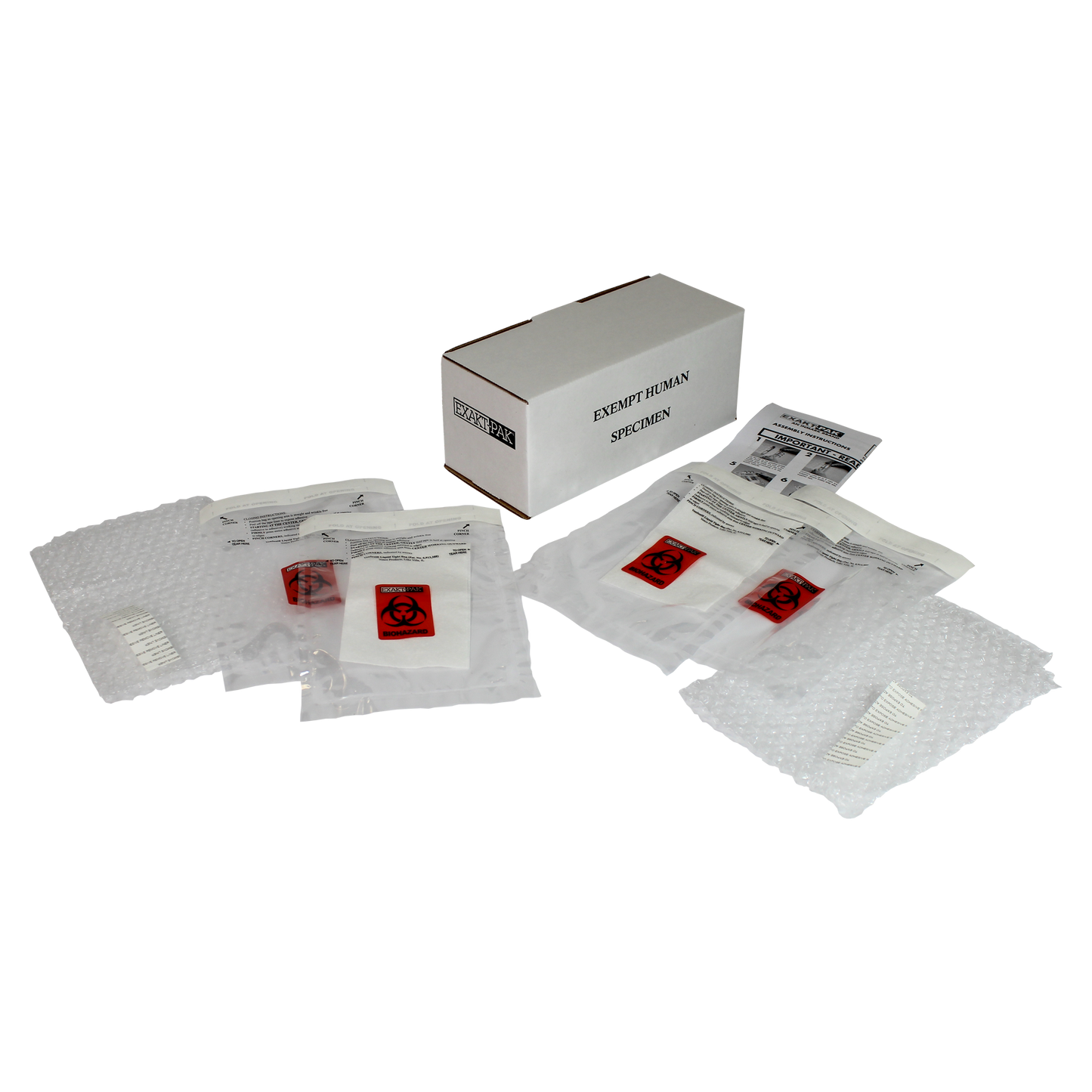 ME-H8750V12 - EXAKT-PAK® DX-Pak® Exempt Ambient Human Specimen Insulated Shipping Solution (Single Pack)