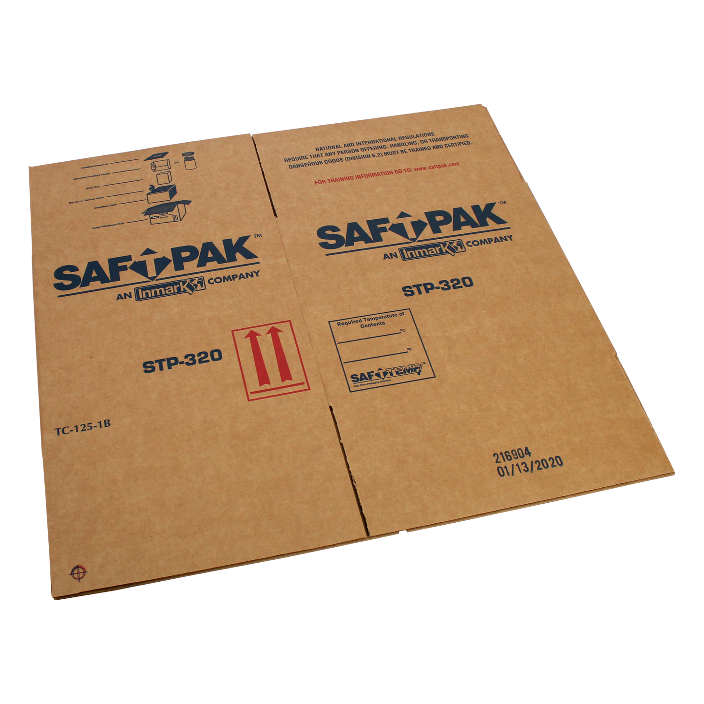 Saf-T-Pak® STP-321 - Refurbishment Outer Box for Saf-T-Pak® STP-320 Shipping System, ( UN3373 and Exempt) 10/Case