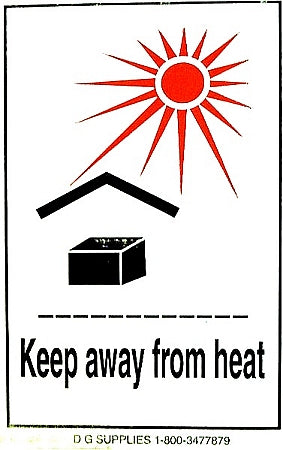 Keep From Heat Handling Labels